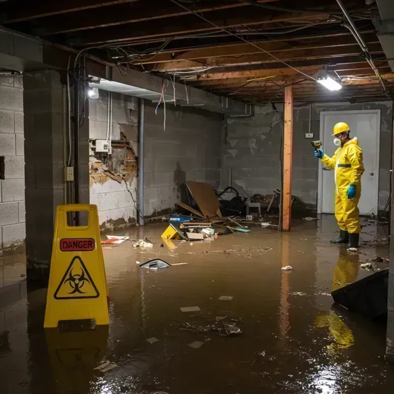 Flooded Basement Electrical Hazard in Salisbury, NY Property